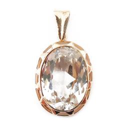 Tuotekuva Kultainen riipus, kirkas kivi