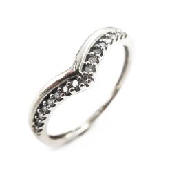 Tuotekuva Valkokultainen timanttisormus,18mm, Tim.0,034ct