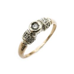 Tuotekuva Kultainen timanttisormus 0.04ct 17,0mm