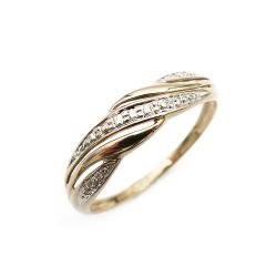 Tuotekuva Kultainen timanttisormus 0.005ct 17,0mm