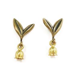 Tuotekuva Kalevala Koru Kielo korvakorut tapilla, pronssi