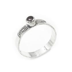 Tuotekuva Hopeasormus,pinkki halk.17mm lev.3mm