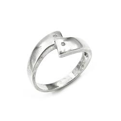 Tuotekuva Hopeinen timanttisormus halk.16.5mm