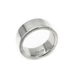 Tuotekuva Sileä hopeasormus flakka halk.15mm lev.5mm