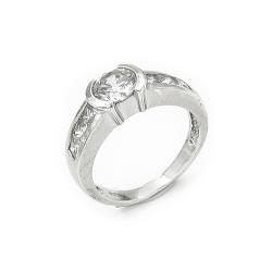 Tuotekuva Hopeinen zirkoniasormus halk.16.5mm