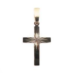 Tuotekuva Kultainen riipus, risti, timanttihionta