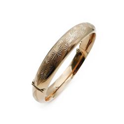 Tuotekuva Kultainen timanttileikattu rannerengas v.-71