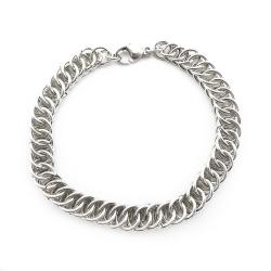 Tuotekuva Hopeinen näyttävä rannekerju 19cm lev.9mm