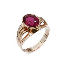 Tuotekuva Kultainen sormus punaisella kivellä