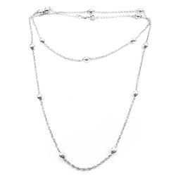 Tuotekuva Hopea pallo kaulaketju 75cm v.-65