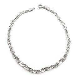 Tuotekuva Hopeinen singapore ranneketju 18cm lev.3mm