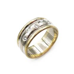 Tuotekuva Valko/keltakultainen Silvan timanttisormus 16,75mm 0,1ct