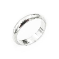 Tuotekuva Puolipyöreä sileä hopeasormus halk.15.5mm lev.3mm