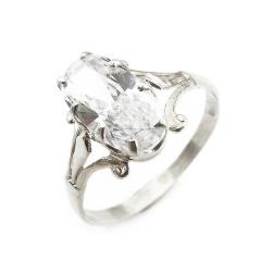 Tuotekuva Hopeinen sormus,18,75mm, kirkas kivi