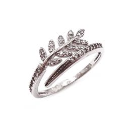 Tuotekuva Hopeinen lehtisormus 17,5mm