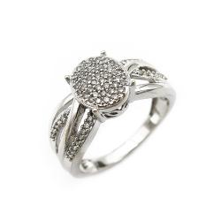 Tuotekuva Valkokultainen timanttisormus 0.20ct 17,0mm