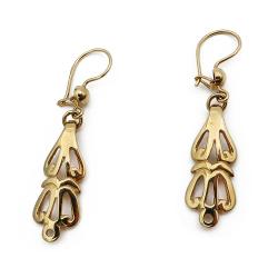 Tuotekuva 18k kalevala koru Aurinkoleijona korvakorut