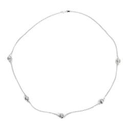 Tuotekuva Liisa Vitali Leppäkerttu hopea kaulakoru 80cm 12mm Kultakeskus Oy