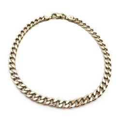 Tuotekuva Kultainen panssariranneketju 21cm, lev.5mm