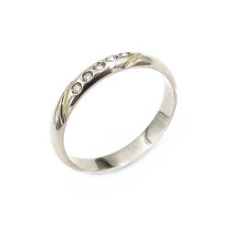 Tuotekuva Valkokulta timanttisormus halk.16.5mm v.1990