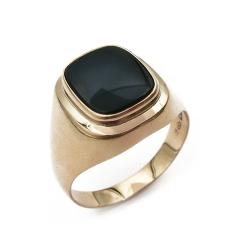 Tuotekuva 18k Onyx kantasormus 20,25mm