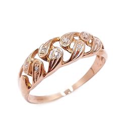 Tuotekuva Kultainen timanttisormus 0,04ct 19,5mm v.-95