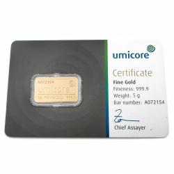 Tuotekuva 5g Umicore sijoituskulta 0,999 A041453