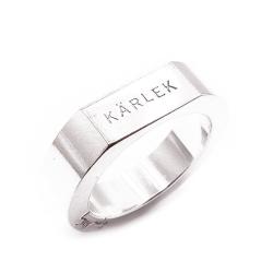 Tuotekuva Hopeinen Efva Attlig Kärlek-sormus 18,5mm