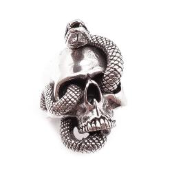 Tuotekuva TGF-pääkallosormus/käärme , Snake dreams 19mm