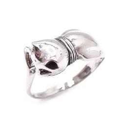 Tuotekuva Hopeinen kissasormus 18,5mm