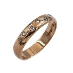 Tuotekuva Kultainen timanttisormus pp 5kpl yht.0.075ct 4.5mm 18 1999 Laatukoru Oy