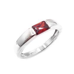 Tuotekuva Hopeinen sormus oranssi kivi 18mm