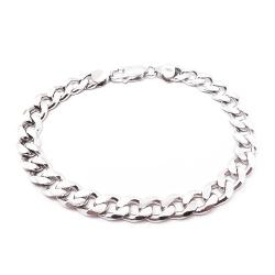 Tuotekuva Hopeinen panssariranneketju 21cm