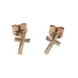 Tuotekuva Kultaiset korvakorut, risti