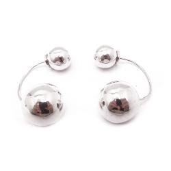 Tuotekuva Hopeiset tuplapallokorvakorut