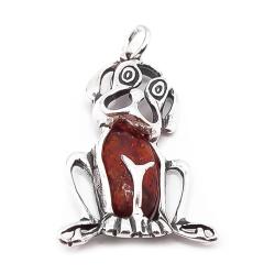 Tuotekuva Hopeinen meripihka koirariipus