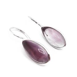 Tuotekuva Hopeiset ametistikorvakorut