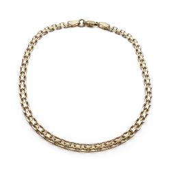 Tuotekuva Kultainen X-lenkki ranneketju 19,5cm lev.3mm