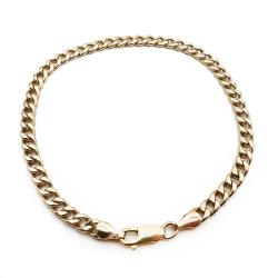 Tuotekuva Kultainen panssariranneketju 20,5cm lev.4mm