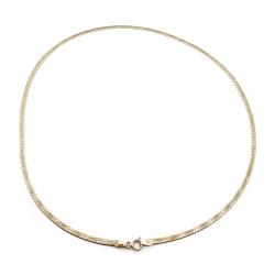 Tuotekuva Kultainen litteä timanttileikattu ketju 42cm lev.2,5mm