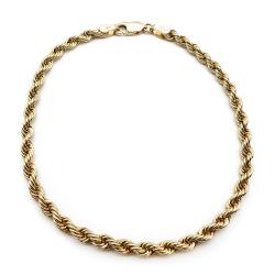 Tuotekuva Kultainen cordellranneketju 18,5cm lev.3mm