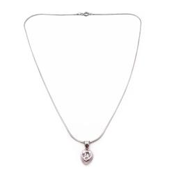 Tuotekuva Hopeinen zirkonia-sydänriipus ketjulla 45cm