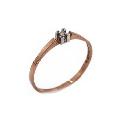 Tuotekuva 18K kultainen siro timanttisormus 0.02ct vk.ist. 17 1984