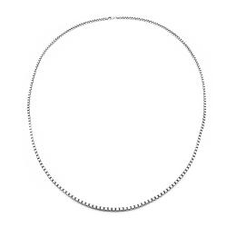 Tuotekuva Hopeinen venetsiaketju 60cm lev.2mm