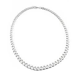 Tuotekuva Hopeinen panssariketju 55cm lev.8mm