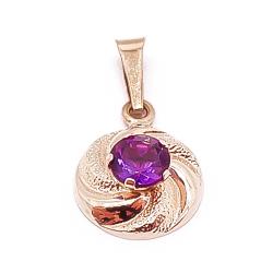 Tuotekuva Kultainen riipus lila kivi