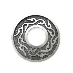 Tuotekuva Pyöreä ornamentti riipus nahkanauhaan