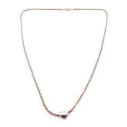 Tuotekuva Kultainen popcorn-ketju sydämellä 43cm