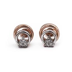 Tuotekuva Kultaiset Ailion kk-vk timanttikorvakorut tappi 3+3x0.045ct Einari Ailio