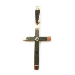 Tuotekuva Kultainen risti, kirkas kivi